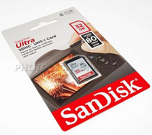 Catão Sd Sandisk Ultra 32GB CLASS 10 80 MB/s Original Lacrado