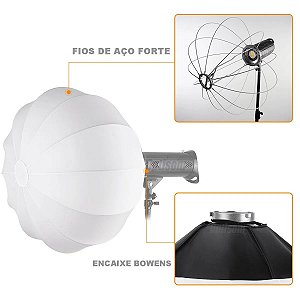 Softbox Lanterna Godox 65cm Cs-65d Bowens Balão Chines Para Iluminadores E Flash