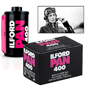 Filme Fotográfico Ilford PAN 36 Poses ISO 400 Preto e Branco