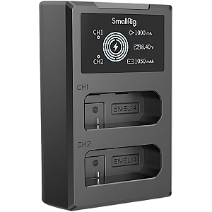 Carregador de Bateria Nikon EN-EL14 Led Duplo SmallRig