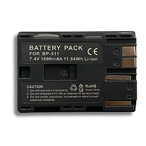 Bateria Canon BP-511 3G PRO 1600mAh 7,4V