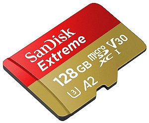 CARTÃO MICRO SD SANDISK EXTREME 128GB CLASS 10 160 MB/s MICROSDXC UHS-I 4K UHD ORIGINAL