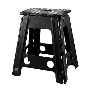 Banqueta Alta Dobrável Plástico Portátil Multiuso