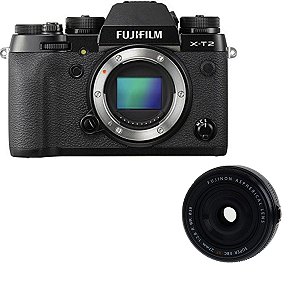 Câmera mirrorless Fujifilm X-T2 + Lente 27mm xf