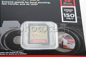 Cartão SD Sandisk Extreme 64GB 150 MB/s SDXC UHS-I 4k Original
