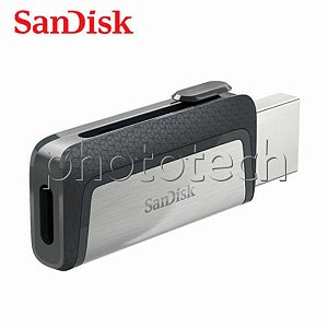 PEN DRIVE SANDISK DUAL DRIVE 64GB USB TYPE-C USB 3.1 150MB/s ORIGINAL LACRADO