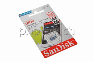 CARTÃO MICRO SD SANDISK ULTRA 64GB CLASS 10 80 MB/s MICROSDXC UHS-I FULL HD ORIGINAL
