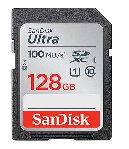 Cartão Sd SanDisk Ultra 128GB Class 10 100 MB/s SDXC UHS-I Original CH