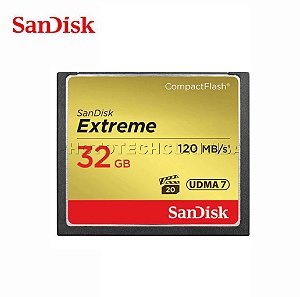 Cartão CF Sandisk Extreme 32GB 120 MB/s UDMA7 Original CH