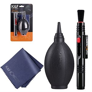 Kit de Limpeza K&F Concept Para Lentes e Câmeras Fotográficas