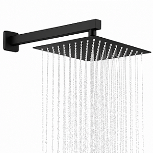 Chuveiro Ducha Quadrada Black 30x30 Preto Fosco