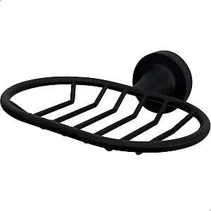 Saboneteira Aramada Biducha Preto Fosco