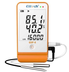 DATALOGGER DE TEMPERATURA E UMIDADE COM SENSOR EXTERNO E ALARME SONORO (-40 A 85°C / 10-99%UR)