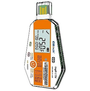 DATALOGGER DE TEMPERATURA E UMIDADE DESCARTÁVEL / USO ÚNICO COM TELA LOGET-1TH
