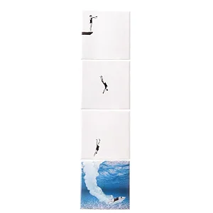 Conjunto de 4 Azulejos Mergulho