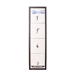 Painel de azulejos Cama Elastica Moldura Preta