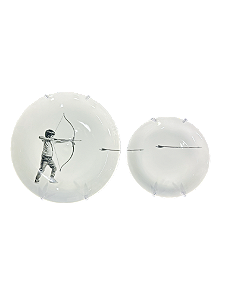 Conjunto de Pratos  Menino Cupido