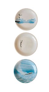 Conjunto de 3 pratos 15cm - Mergulho