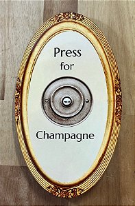 Azulejo Oval - Press for Champagne