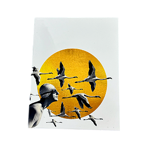 Azulejo 15x20cm Nadador com flamingos