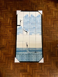 Painel azulejo Mergulho Vertical med.1,28 x 0,65m