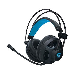 Fone Headset Gamer Pro H2 Fortrek Com Led Azul 40mm Pc Console Ps4 Ps5 Xbox Omni-direcional Design Exclusivo Confortável