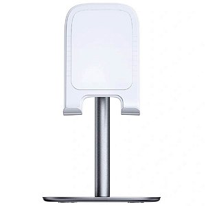 Suporte de Mesa Rock Para Celular Tablet Desktop Stand Ajustável Super Durável e Alta Qualidade Rph0945 Branco