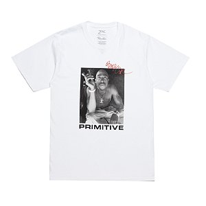 Camiseta Primitive X Tupac Smoke Tee White