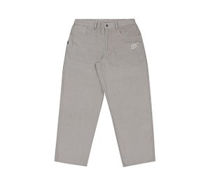 Calça Disturb Cursive Corduroy Pants in Silver