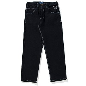 Calça Tupode Jeans 678 Contraste Preto