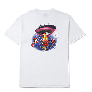 Camiseta Huf Feline Eyes SS Tee White