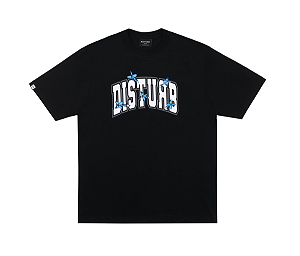 Camiseta Disturb College T Shirt in Black