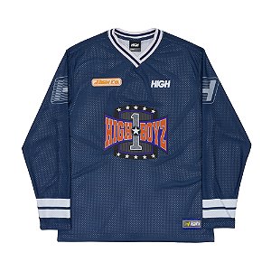 Camiseta Manga Longa High Company Jersey LS Champion Navy