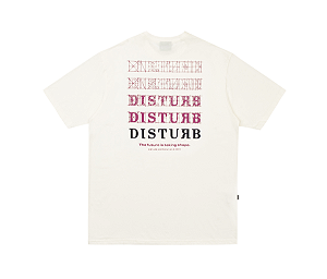 Camiseta Disturb Future Logo T Shirt in Off White