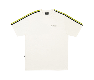 Camiseta Disturb Stripe Logo T Shirt in Off White