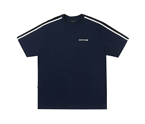 Camiseta Disturb Stripe Logo T Shirt in Blue