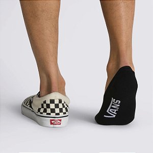 Meia Vans Class Super No Show 41/45 Black (3 Pares)