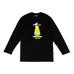 Camiseta Manga Longa Ufo High & ÖUS Longsleeve Black