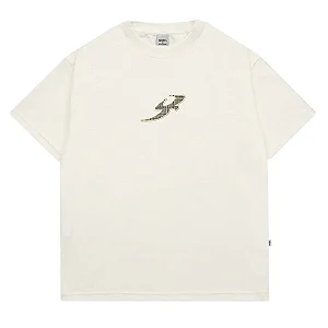 Camiseta Barra "B Garça Textura" Off White