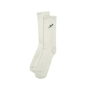 Meia Barra "B Garça" Off White