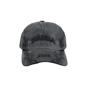 Boné Barra Dad Hat Raízes Lavado Preto