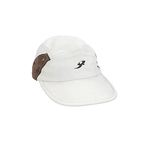 Boné Barra Five Panel Circular B Garça Off White