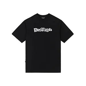 Camiseta Disturb Snow Camo T Shirt in Black