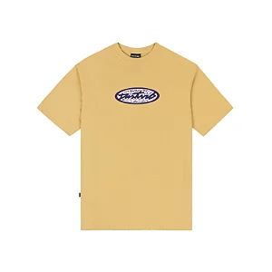Camiseta Disturb Holographic T Shirt in Beige