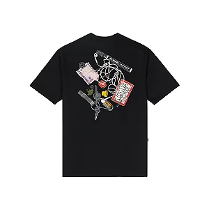 Camiseta Disturb Pocket Junk Tee in Black