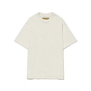 Camiseta Barra "B Garça" Alto Relevo Puída Off White