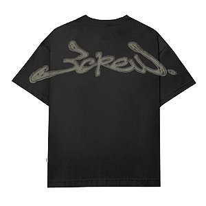Camiseta Barra Assinatura Logo Handmade Preta
