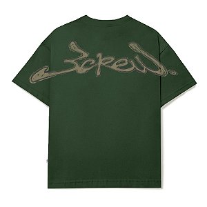 Camiseta Barra Assinatura Logo Handmade Verde