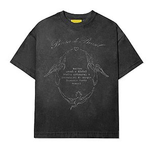 Camiseta Barra Arco Marmorizada Grafite