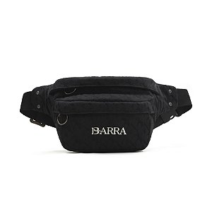 Pochete Barra Pattern B Jacquard Preta